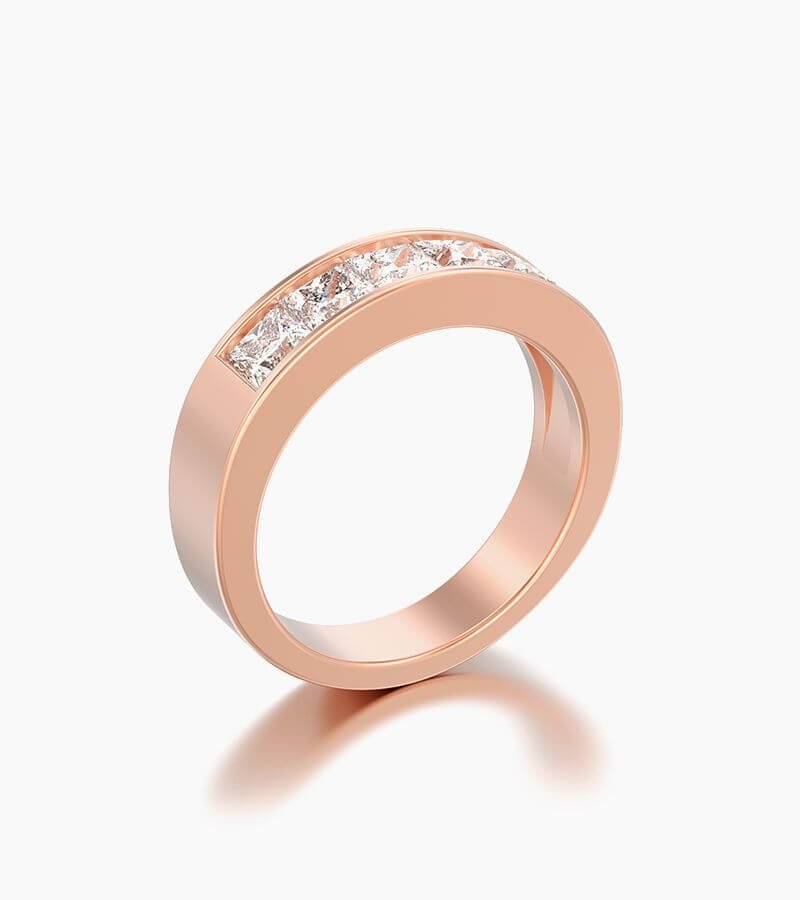 Ring Set With Five Crystals